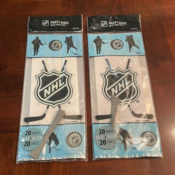 NHL Party Loot Bags - Picture 1 of 6